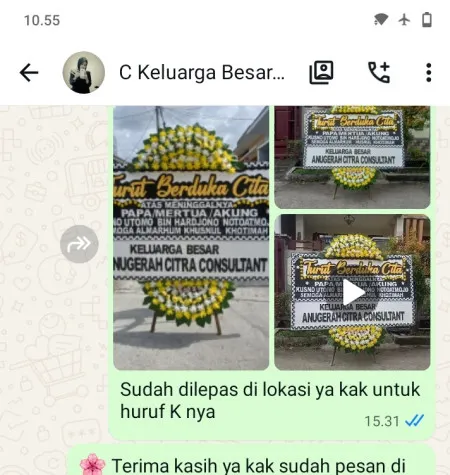 Pengiriman Papan Bunga Duka Jatinegara Kaum