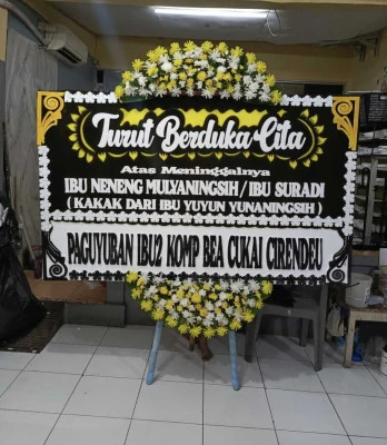 Papan Bunga di Jatinegara Kaum